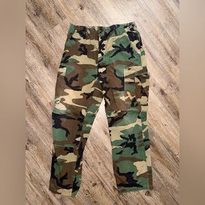 Military Issue Summer Weight BDU Woodland Camo Pants